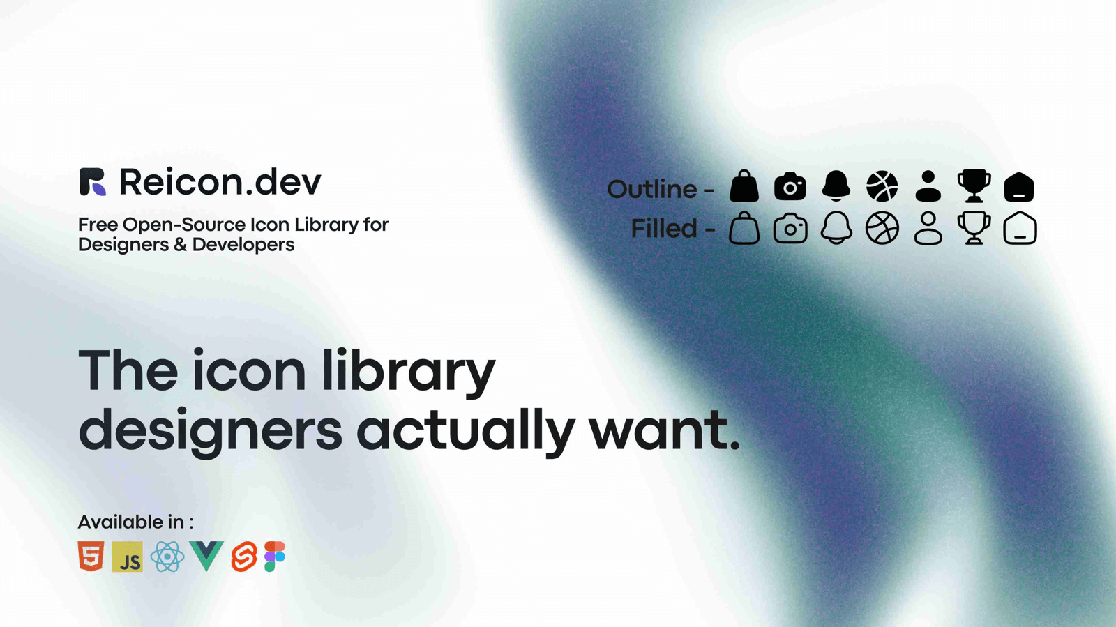 Reicon : 2 700 icônes SVG gratuites pour tous les frameworks